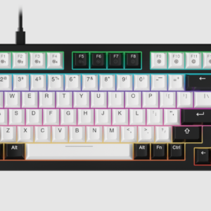 Bàn phím cơ DareU EK75 White Black DareU Dream switch (keycap PBT)